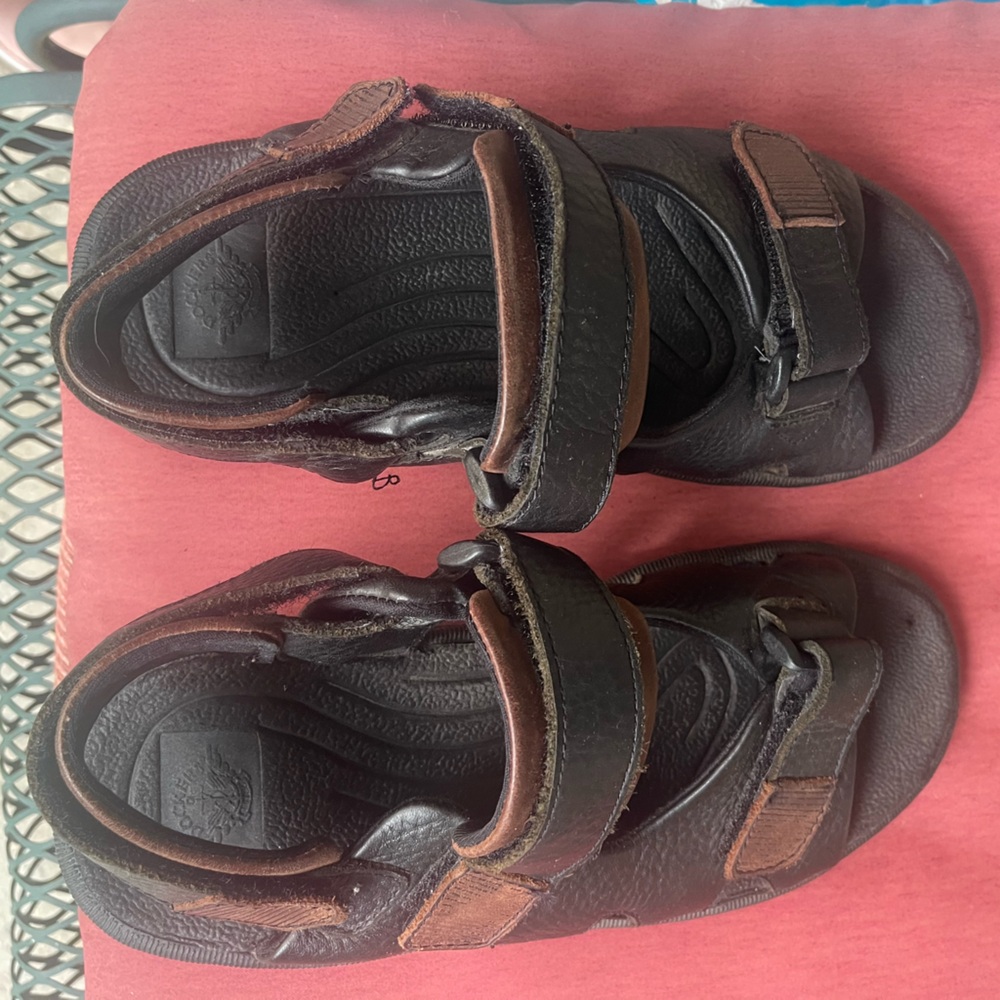 Mens Black and Brown Sandals